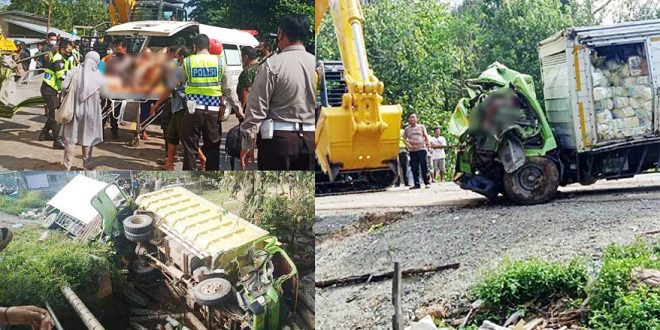 Tabrak Truk Sengon
