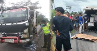 Disambar Dump Truk