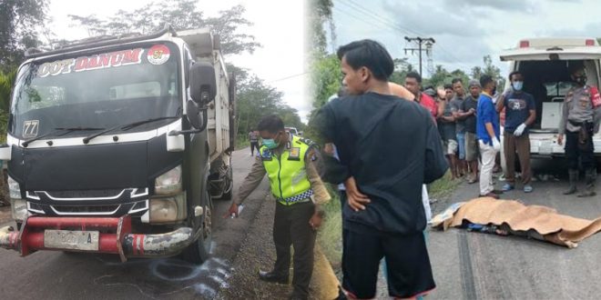 Disambar Dump Truk